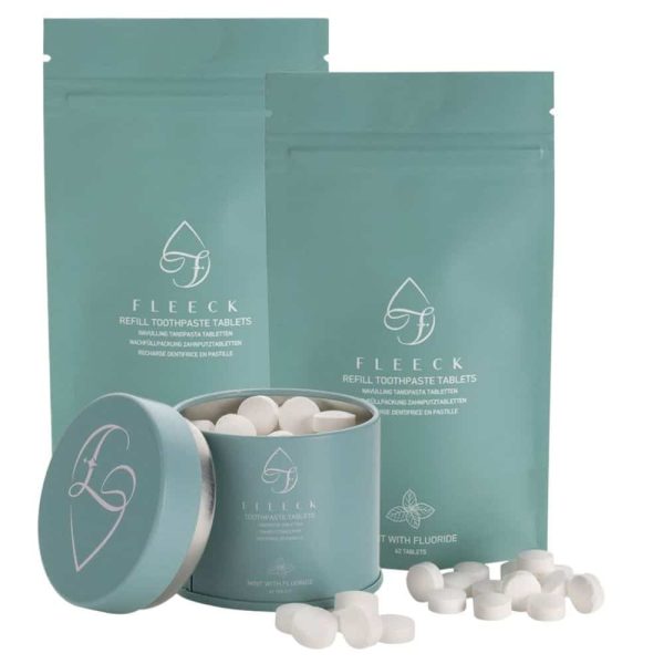 3 maanden pakket tandpasta tabletten mint met fluoride